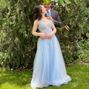 Light Blue Prom Dress - Worn Once